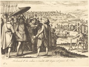 Restaurierung des Aquädukts in Pisa von Jacques Callot