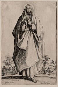 Salvatoris Beatae Mariae Virginis Sanctorum Apostolorum Icones/Les Grands Apôtres: La Sainte Vierge von Jacques Callot