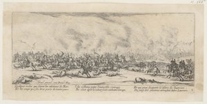 Schlacht, Blatt 3 der Folge "Grauen des Krieges" von Jacques Callot