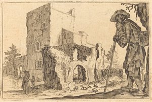 Hirte und Ruinen, ca. 1622 von Jacques Callot