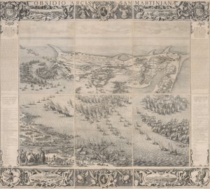 Belagerung der Zitadelle von Saint Martin auf der Insel Ré von Jacques Callot