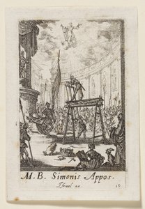 Der Apostel Simon (Simonis Appos.) von Jacques Callot