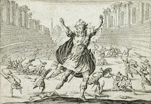Scharmützel im Zirkus von Jacques Callot