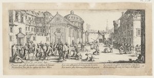 Spital, Blatt 15 der Folge "Grauen des Krieges" von Jacques Callot