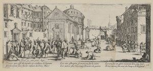 Krankenhaus, Blatt 15 der Folge "Grauen des Krieges" von Jacques Callot