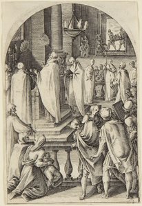 Der heilige Basilius zelebriert das Messopfer von Jacques Callot