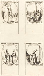 St. Calixtus; St. Hedwiges; Sts. Martinian und Saturian; St. Florentinus von Jacques Callot