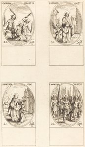 St. Canida; St. Matthäus; St. Ipigenia; St. Mauritius und Gefährten von Jacques Callot