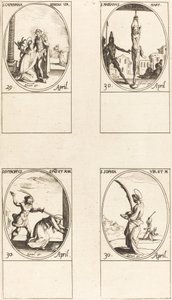 St. Katharina von Siena; St. Marian; St. Eutropius; St. Sophia von Jacques Callot