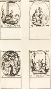 St. Germanus von Paris; St. Maximinus; St. Emmelia; St. Petronilla von Jacques Callot