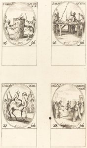 St. Nicephorus; St. Nestor; St. Julian; Überführung des heiligen Augustinus von Jacques Callot