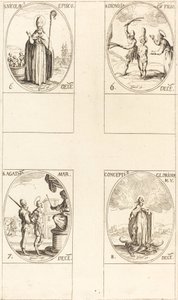 St. Nikolaus; St. Dionisia und Sohn; St. Agatha; Empfängnis der Jungfrau von Jacques Callot