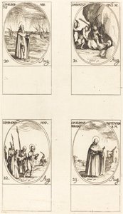 Hl. Philibert, Abt; Hl. Privatus; Hl. Symphorian; Hl. Philipp von Jacques Callot
