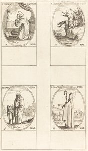St. Thomas von Aquin; St. Adrian und Gefährten; St. Frances; St. Macari von Jacques Callot