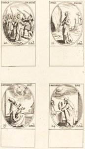 St. Ursula und Gefährtinnen; St. Maria Salome; St. Severinus; St. Maglorius von Jacques Callot