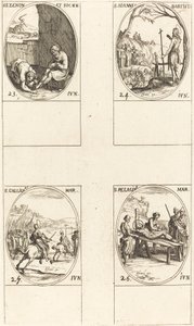 St. Zenon und Gefährten; St. Johannes der Täufer; St. Gallicanus; St. Pelagius von Jacques Callot