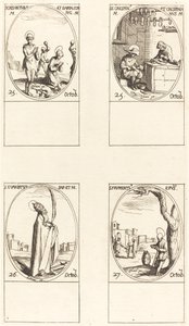 Hl. Chrysanthus & Daria; Hl. Crispin & Crispinian; Hl. Evaristus; Hl. Frumentius von Jacques Callot