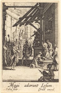 Die Anbetung der Könige, um oder nach 1630 von Jacques Callot