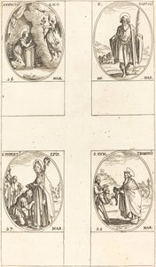 Die Verkündigung, St. Castulus, St. Rupert, St. Gontran von Jacques Callot