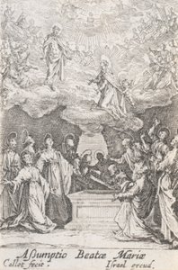 Die Himmelfahrt der Jungfrau, Nr. 13 aus Das Leben der Jungfrau von Jacques Callot