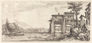 Die Badenden, wahrscheinlich ca. 1630 von Jacques Callot