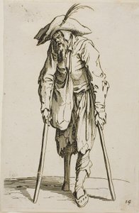 Der Bettler mit dem Holzbein, Platte vierzehn aus Die Bettler