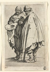 Die Bettler: Der Blinde und sein Begleiter von Jacques Callot