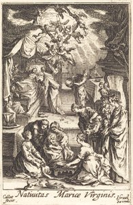 Die Geburt der Jungfrau, um oder nach 1630 von Jacques Callot