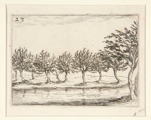Die Säulen am Rand des Wassers - Nr. 23 aus der Serie von Jacques Callot