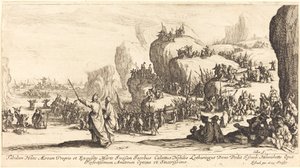 Der Durchzug durch das Rote Meer von Jacques Callot