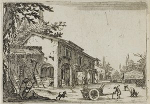 Die Fabrik, aus Die Caprices von Jacques Callot