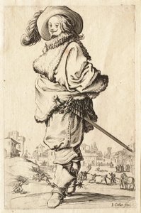 Der Herr im Pelzmantel von Jacques Callot