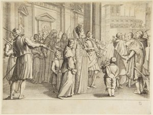 Die Großherzogin Maria Maddalena und das Fest der Mitgift von Jacques Callot