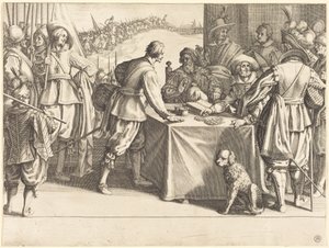 Die Anwerbung der Truppen von Jacques Callot