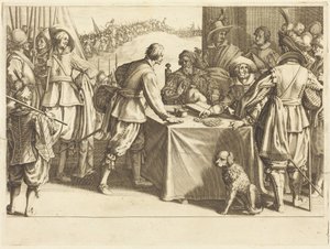 Die Anwerbung der Truppen von Jacques Callot