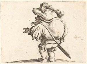 Der Bucklige mit dem Federhut von Jacques Callot