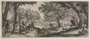 Die große Jagd, 1619 von Jacques Callot