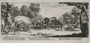 Die großen Leiden des Krieges: Straßenraub von Jacques Callot