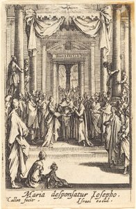 Die Heirat der Jungfrau, um oder nach 1630 von Jacques Callot