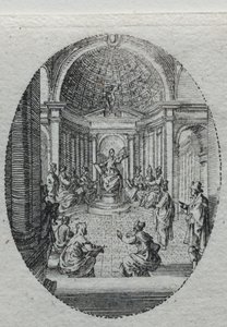 Die Geheimnisse der Passion: Christus im Tempel von Jacques Callot