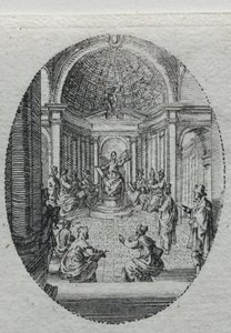 Die Geheimnisse der Passion: Christus im Disput mit den Ärzten von Jacques Callot