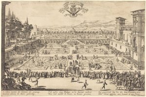 Die Palastgärten in Nancy von Jacques Callot