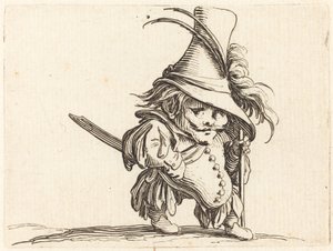 Der dickbäuchige Mann mit dem hohen Hut von Jacques Callot
