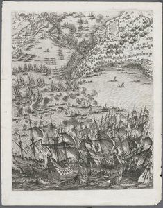 Die Belagerung von La Rochelle: Platte 11 von Jacques Callot