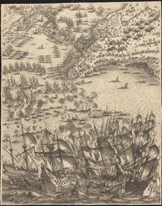 Die Belagerung von La Rochelle [Tafel 11 von 16; Set umfasst 1952.8.97-112] von Jacques Callot
