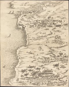 Die Belagerung von La Rochelle [Tafel 5 von 16; Set umfasst 1952.8.97-112] von Jacques Callot