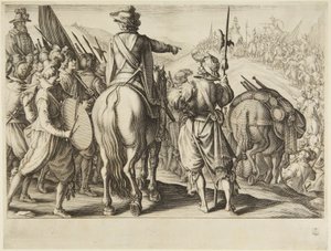 Die Truppen auf dem Marsch von Jacques Callot