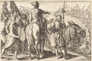 Die Truppen auf dem Marsch von Jacques Callot
