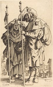 Die zwei Pilger, ca. 1622 von Jacques Callot