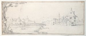 Die Brücke von Gaucheu in Epinal von Jacques Callot